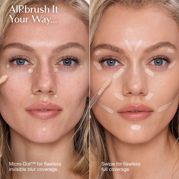 Airbrush Flawless Crease-Proof Long-Wear Blur Concealer with Hyaluronic Acid