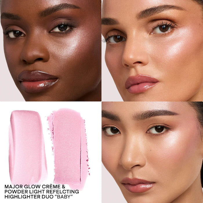 Major Glow Creme & Powder Light Reflecting Translucent Highlighter Duo - Venus Cult