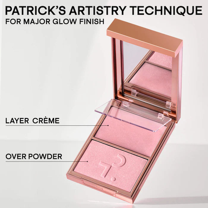 Major Glow Creme & Powder Light Reflecting Translucent Highlighter Duo - Venus Cult