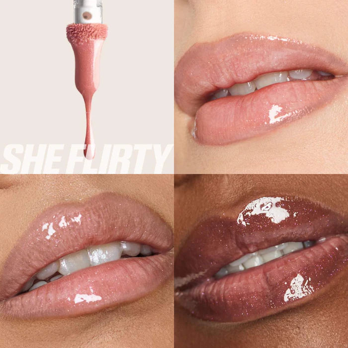 Faux Filler Shiny Non-Sticky Shimmering Lip Gloss