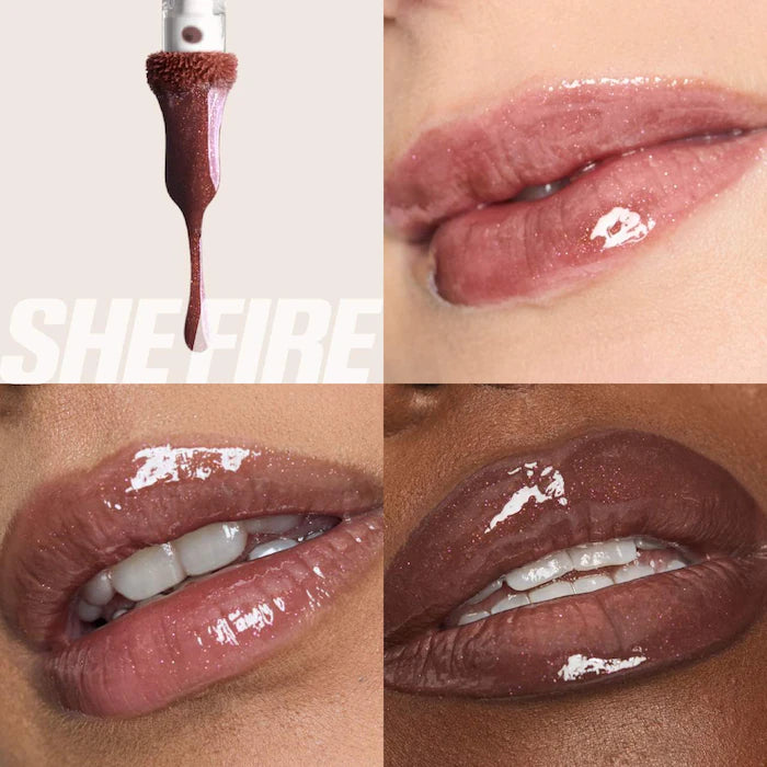 Faux Filler Shiny Non-Sticky Shimmering Lip Gloss