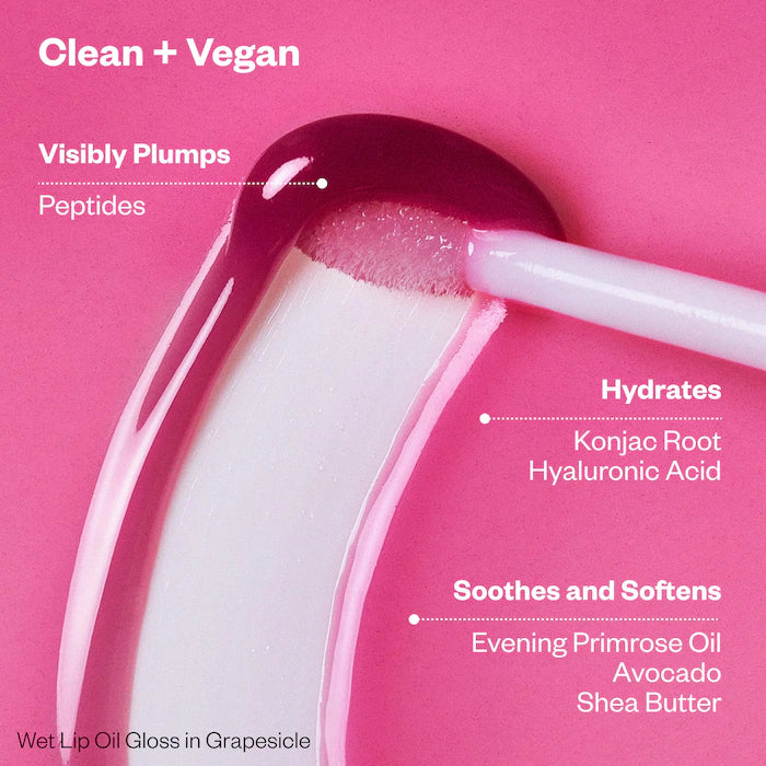Wet Lip Oil Plumping Peptide Lip Treatment Gloss Travel Size - Venus Cult