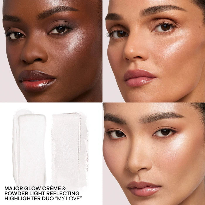 Major Glow Creme & Powder Light Reflecting Translucent Highlighter Duo - Venus Cult