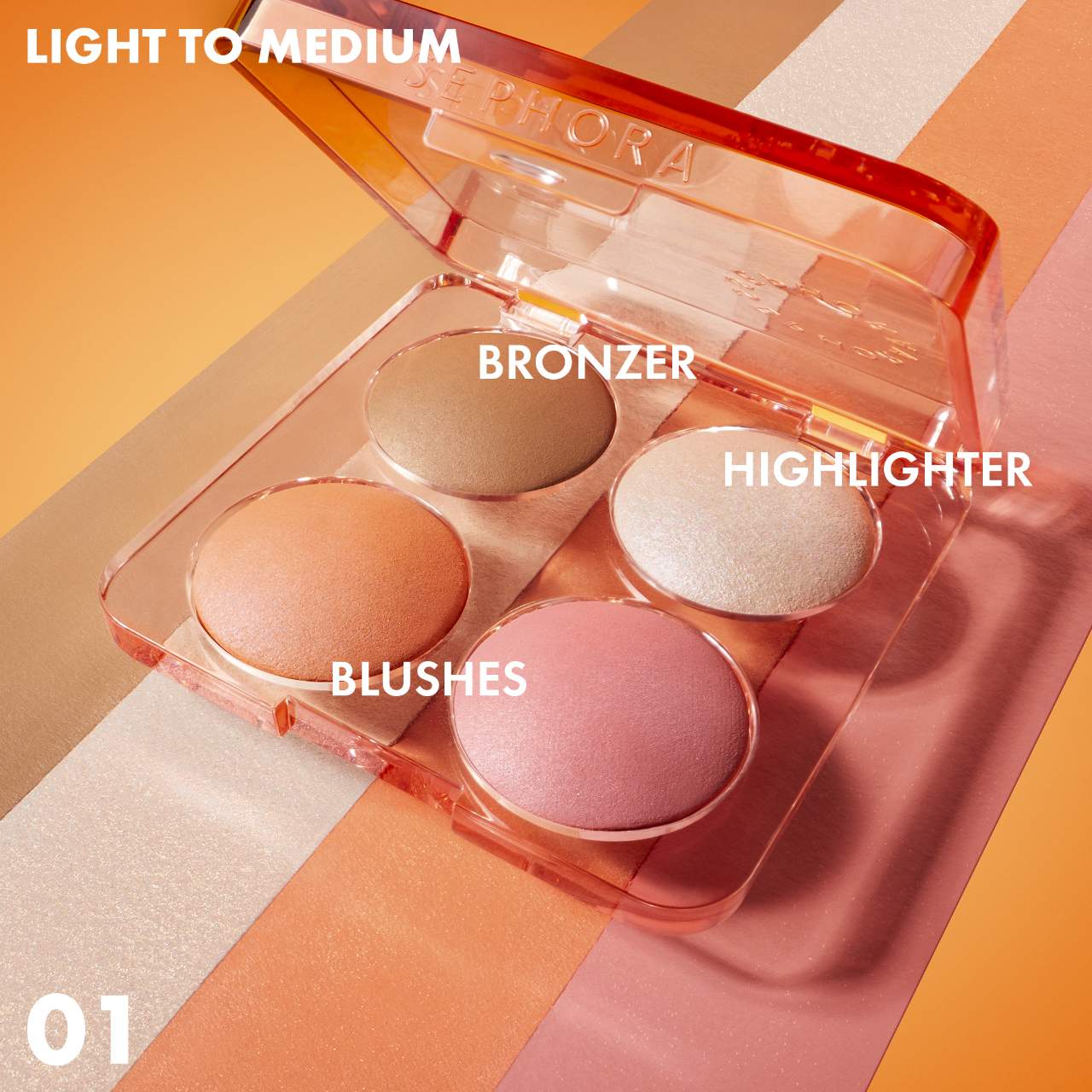 Colorful Face Bronzer, Blush & Highlighter Palette - Venus Cult