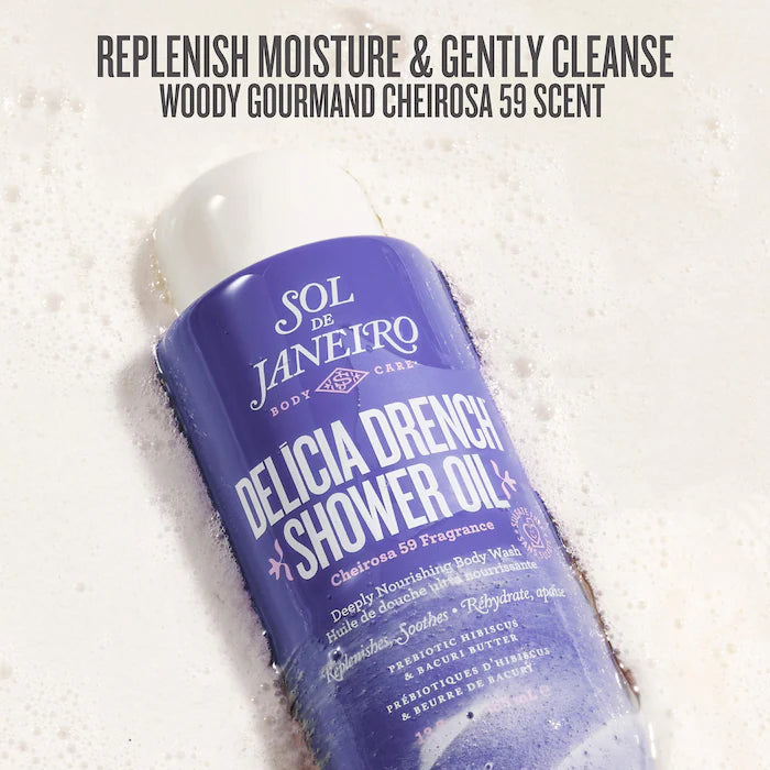 Delícia Drench™ Moisturizing Shower Oil for Dry Skin - Venus Cult