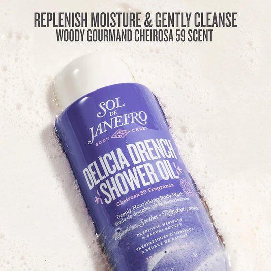 Delícia Drench™ Moisturizing Shower Oil for Dry Skin - Venus Cult